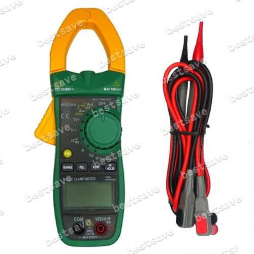 Mastech ms2138r auto-ranging true rms ac/dc v/a res cap freq clamp meter b0283 for sale