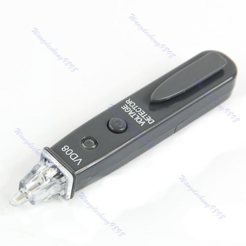 Electric Pocket Voltage Detector Sensor Tester Alert Pen 90-600V AC LED Light