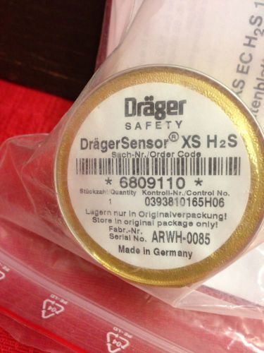 Drager Xs H2S Sensor Hydrogen Sulfide Dragersensor XS EC