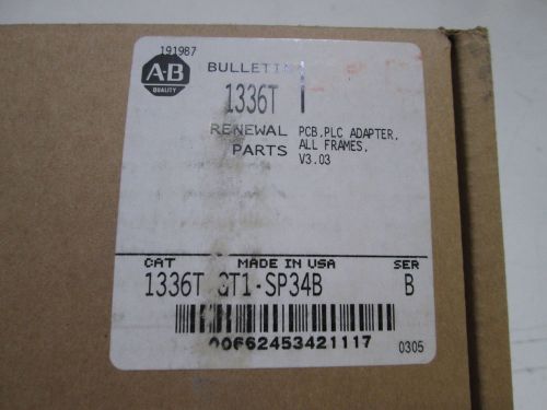 ALLEN BRADLEY CONTROL BOARD DRIVE 1336T-GT1-SP34B SER. B *NEW IN BOX*