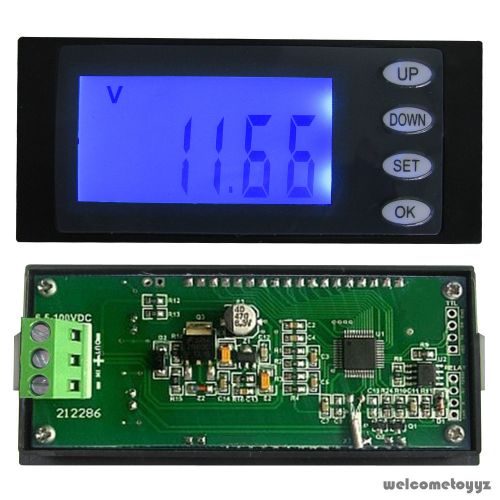Dc100v30a 5 in 1 digital combo panel meter volt amp kwh watt working time for sale