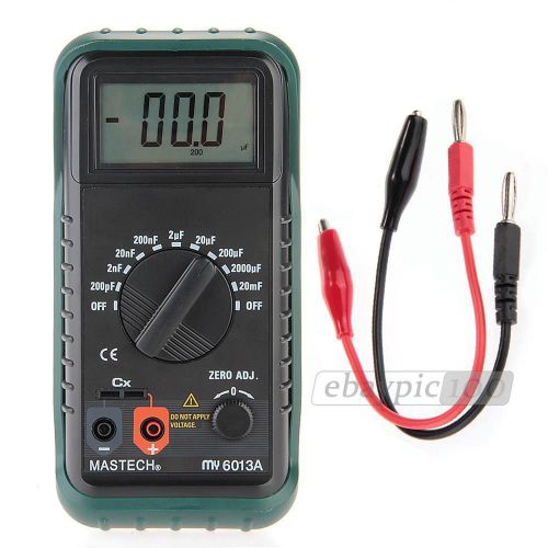 Portable digital capacitor capacitance tester meter lcd display for sale