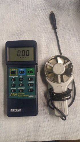 Extech 407113: Heavy Duty CFM Metal Vane Anemometer