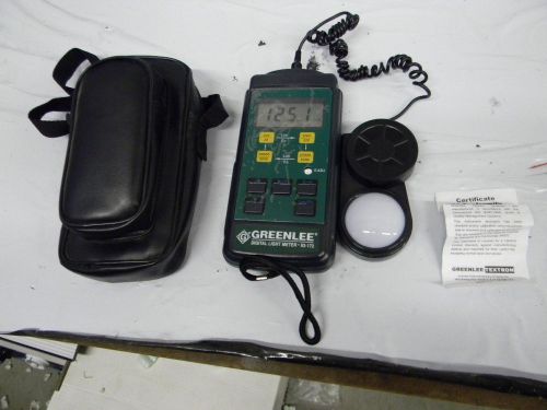 Greenlee 93-172 digital light meter (measures 0.1 - 50,000 lux.) for sale