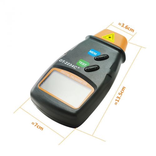 Non-Contact RPM Meter Measuring Tool Digital LCD Laser Photo Tachometer