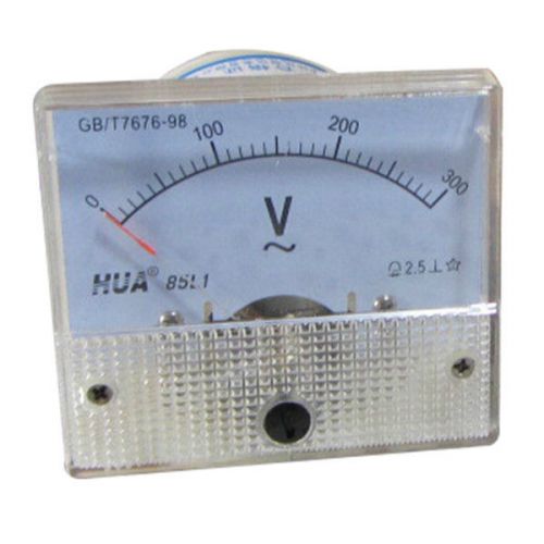 AC 300V 85L1 Analog Panel Meter Voltage Volt Meter Voltmeter White Gauge 0-300V