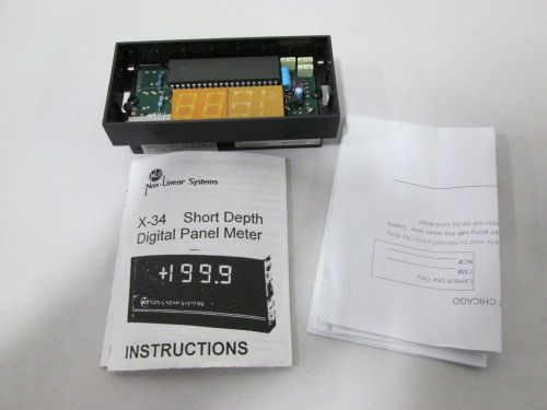 New non-linear systems x-34 short depth digital nls panel meter d285033 for sale