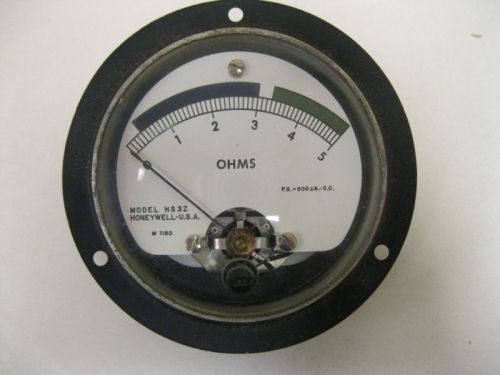 HONEYWELL METER MODEL HS3Z  OHMS READS 0 to 5
