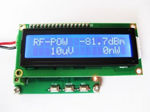 RF power meter, 0-500Mhz -80 ~ 10 dBm RF power attenuation value can be set