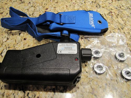 NOYES OFS 300-200C OPTICAL FIBER SCOPE BY PRIOR WITH CASE &amp; EXTRA ADAPTERS