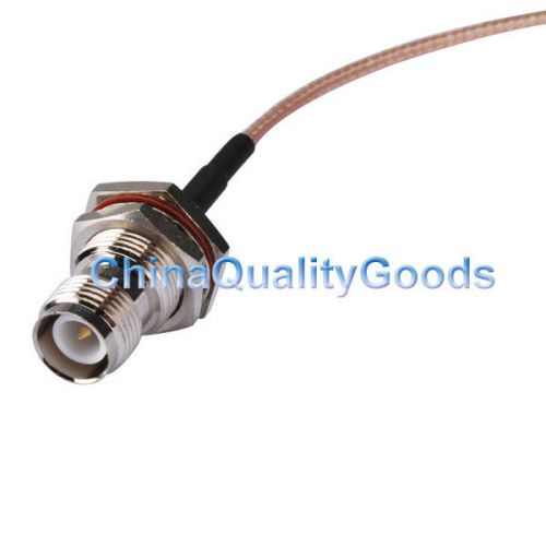 MMCX male RA to RP-TNC female bulkhead O-ring straight pigtail cable RG316 30cm