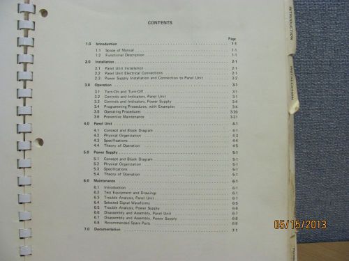 Applied materials model 3000: process controller - instruction manual # 16685 for sale