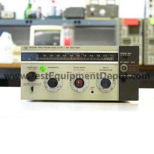 Agilent 8553b 1 khz - 110 mhz rf spectrum analyzer plug-in, as-is for sale