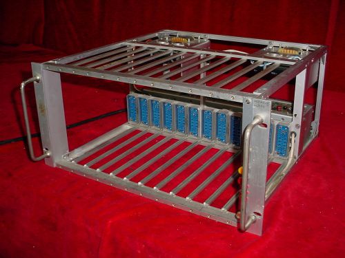 ORNL NIM BIN Crate 12-Slot Chassis &amp; Power Supply R0-0017 w/ Power-One C5-6 #11