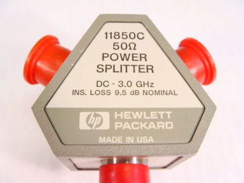 HP / Agilent / Keysight 11850C DC-3.0GHz 1W 50ohm Three Way RF Power Splitter!