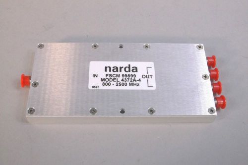 Narda 4372A-4 Power Splitter / Combiner 4-Way SMA Female Connections - NEW