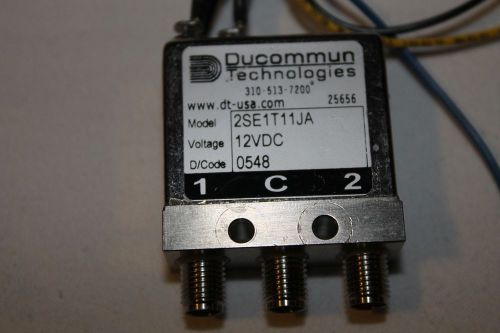 Ducommun RF 2SE1T11JA Relay SMA DC to 26.5 GHz 12 V DC  2SE1T11JB