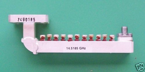 Rf sma, wr62 bandpass filter, 14.52 ghz center, 250 mhz bw, power 20 watt, data for sale