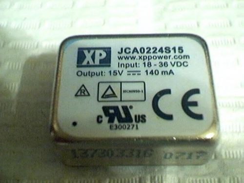 XP JCA0224S15 power supply input 18 - 36 V output 15 volt DC 140 Ma  XPOWER.com