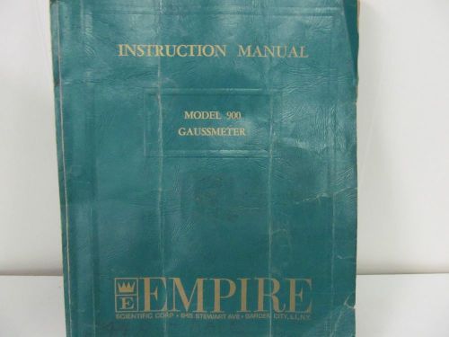 Empire devices 900 gaussmeter instruction manual w/schematics for sale