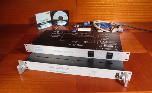 NTI Neutrik RT-2M Rapid Test Audio Analyzer + RT-IB Impedance Box + Cables + CD