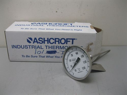 Ashcroft 10 to 150°c thermometer 1/2&#034; npt 9&#034; stem new h16 (1689) for sale