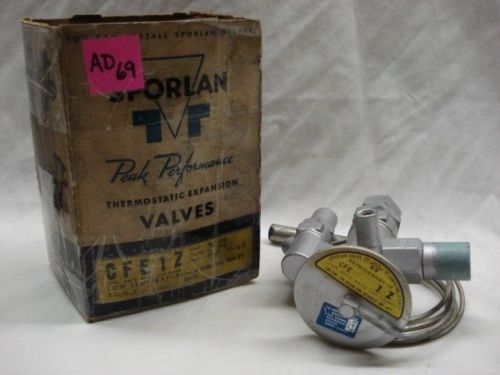 Sporlan thermostatic expansion valve,  5&#039; tubing,  3/8&#034; sae inlet,  cfe 12,  nib for sale
