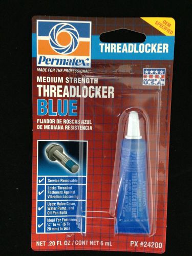 Permatex medium strength threadlocker blue #24200 for sale
