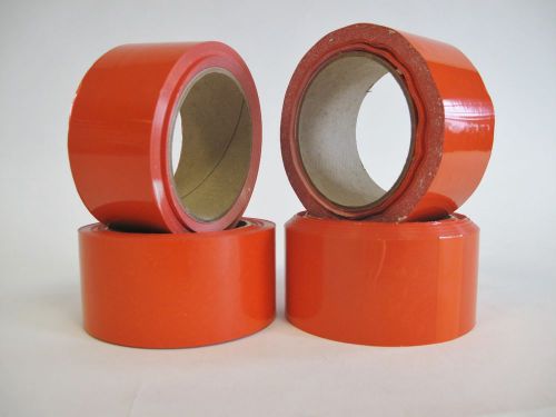 4 Rolls of Red PVC Tape- 2 Inch X 110 Yards- Varying Sizes