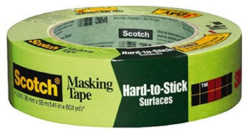 3M Scotch 1.41&#034; x 60 YD, Green Masking Tape For Hard To Stick Surfaces 2060-36A