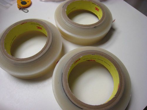 3 Rolls  3M PROTECTIVE  Film Tape #2A88C size 1 inch x 300 feet Mis-Shapen