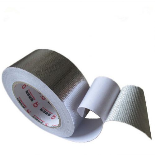 1 Roll 5cm*25m Fiberglass Aluminum Foil Tape, High Temperature, Water proof