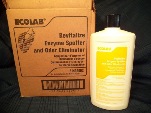 Ecolab revitalize enzyme spotter &amp; odor eliminator. factory new 24oz for sale