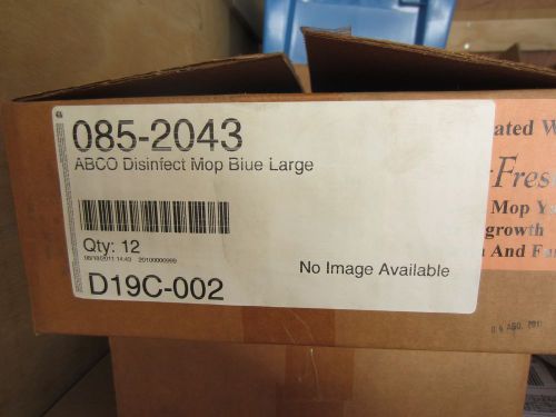 New abco disinfectant loop-end mop - blue, large - lot of 11 for sale