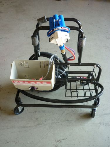*new* ecolab kay quaternary sanitizer 3 in 1 cart btl / bag w/ hose rack washer for sale