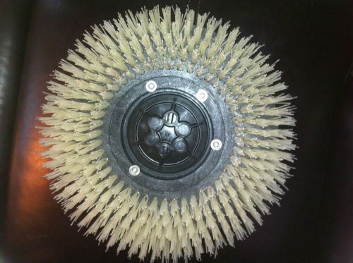 Nylon Floor Scrubber Brush Diameter 12.5&#034; Back 13.5&#034; Front with Clutch Plate