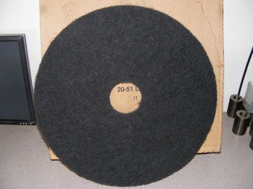 NIAGARA BLACK STRIPPING PADS, 175/600 RPM 20&#034; FLOOR  STRIPPING  PADS 7200N