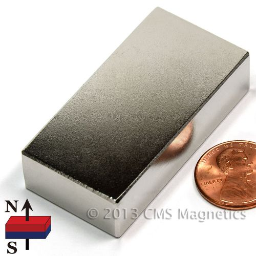 Neodymium Magnets N52 2&#034;x1&#034;x1/2&#034; NdFeB Rare Earth Magnets 10 PC