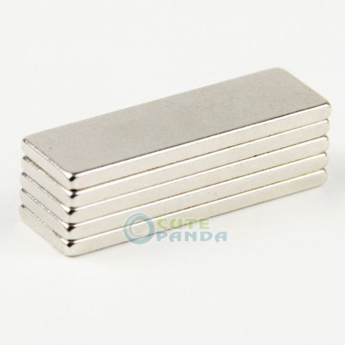 Lots 5 pcs Super Strong Cuboid Block Magnet Rare Earth Neodymium 30 x 10 x 2 mm