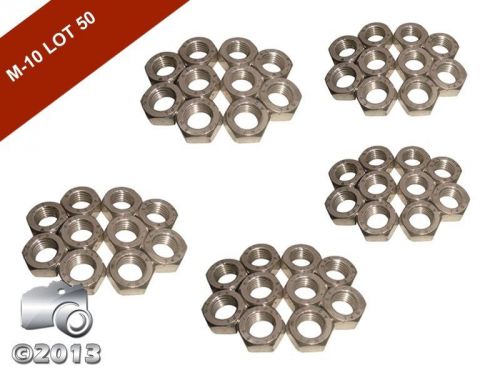 Heavy duty m 10 hexagon hex full nuts a2 stainless steel din 934-lot of 50 for sale