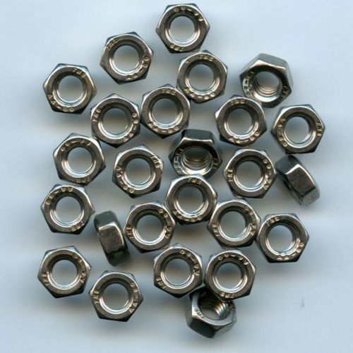(25) m6 x 1.0 high grade a4-80 stainless steel hex nuts - free shipping!!!!!!!!! for sale