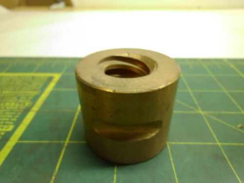Acme thread nut rh bronze 1-4 2 lead height 1 1/2&#034; o.d. 1.75&#034; #50396 for sale