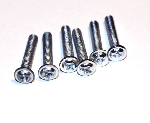 Lot of 6 m4 x 22mm (.87&#034;) combo truss head machine screws handles pulls  zinc for sale