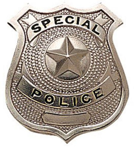 Nickel Plated Special Police Badge 1903