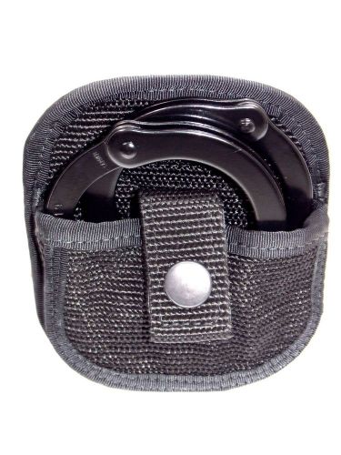 Open Top Single Cuff Case Handcuff Holder Duty Belt Tuff Nylon Hinged or Chain