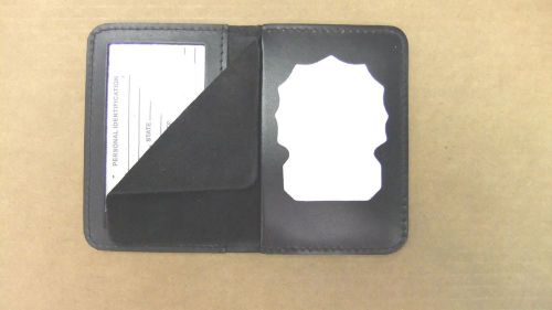 NY &amp; NJ EMT Badge ID Holder Case Recessed Cut Out  Leather CT14