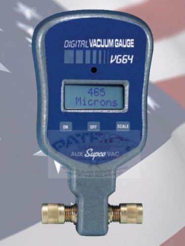 Supco VG64 Hand-Held Digital Vacuum Gauge