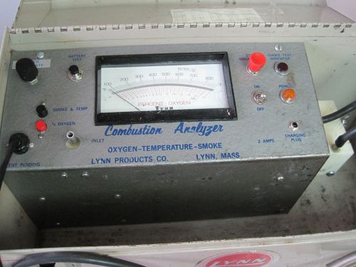used Lynn combustion analyzer model 6100b oxygen smoke temperature heater test