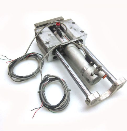 Smc mgcmb32-150-r-h7a1-xc18 compact guide pneumatic cylinder w/ 2 auto switches for sale