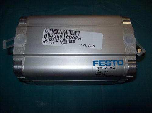 Festo ADVU-63-100-A-P-A 63mm bore, 100mm stroke 145psi ADVU63100APA